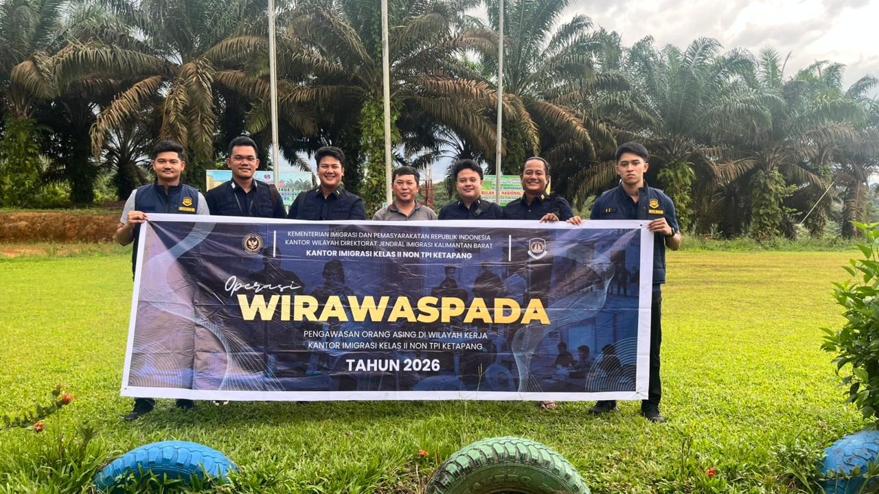 Imigrasi Ketapang Gelar Operasi Wirawaspada 2026, Perkuat Pengawasan WNA di Kecamatan Sandai