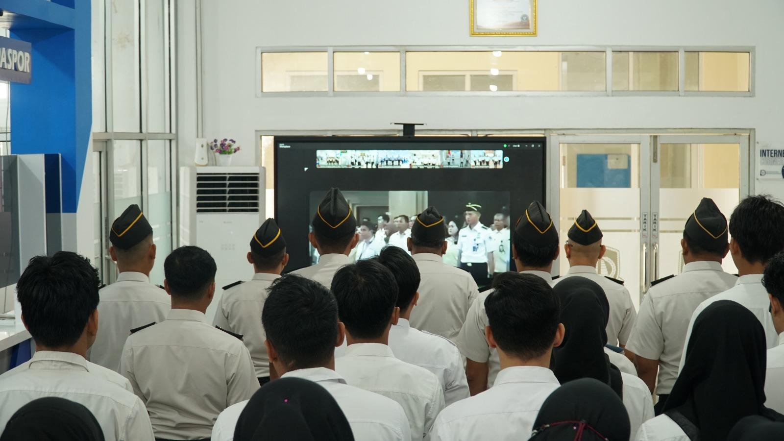 Imigrasi Ketapang Hadiri Apel Bersama Kemenko Kumham Imipas