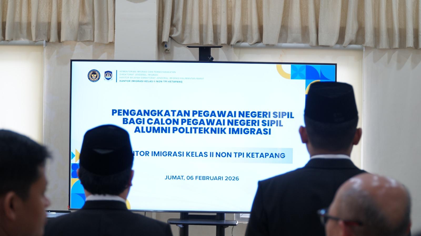 Pelantikan dan Pengambilan Sumpah/Janji Jabatan PNS di Lingkungan Kantor Imigrasi Ketapang